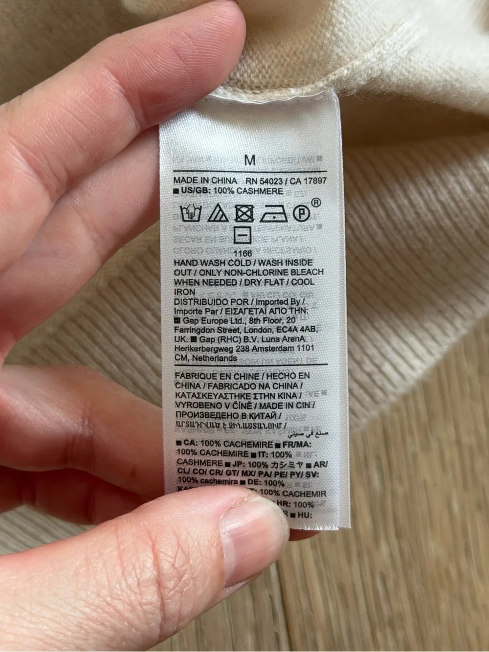 Banana Republic Ivory Cashmere Sweater Hoodie